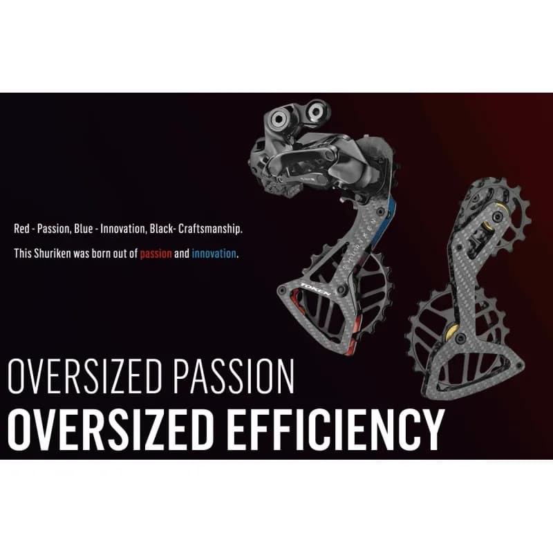 CAGE OVERSIZE TOKEN SHURIKEN TK1739S2 PARA SHIMANO R8100-R9100 — imagem 2