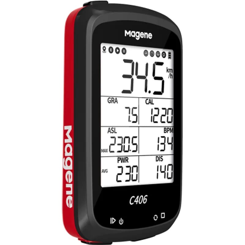 GPS CICLOCOMPUTADOR MAGENE C406 VERMELHO, PRETO, AZUL OU LARANJA — imagem 2