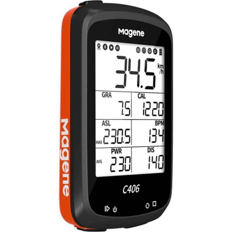 GPS CICLOCOMPUTADOR MAGENE C406 VERMELHO, PRETO, AZUL OU LARANJA — imagem 4