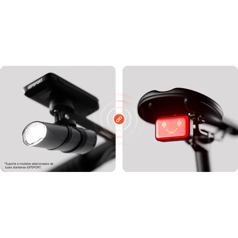 FAROL LUZ TRASEIRA COM EMOJIS IGPSPORT SMART ET6 — imagem 3