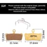 BRAKE PADS ZTTO MJ-02F SRAM 4P GUIDE METAL imagem 2