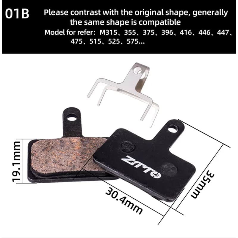 BRAKE PADS ZTTO MS-01B SHIMANO ALIVIO — imagem 2