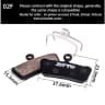 BRAKE PADS ZTTO MS-02F SRAM 4P GUIDE imagem 2