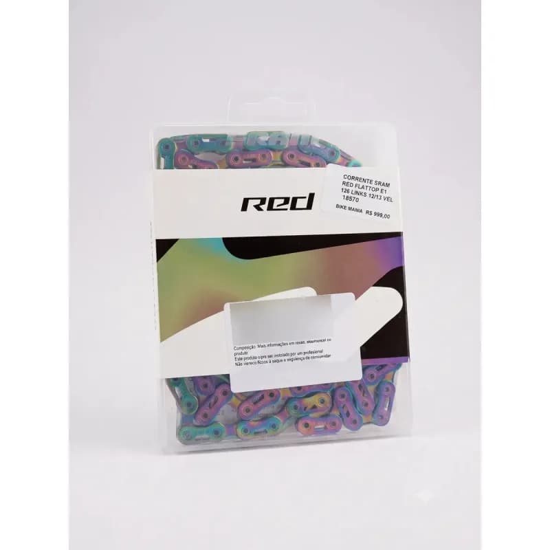 CORRENTE 12V SRAM FLAT RED E1 126L 12/13V RAINBOW