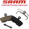 BRAKE PADS SRAM GUIDE 023.030 ORGANIC BLACK imagem 1
