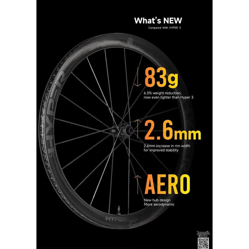 RODA ROAD DISC LUN HYPER-LIGHT D45 — imagem 2
