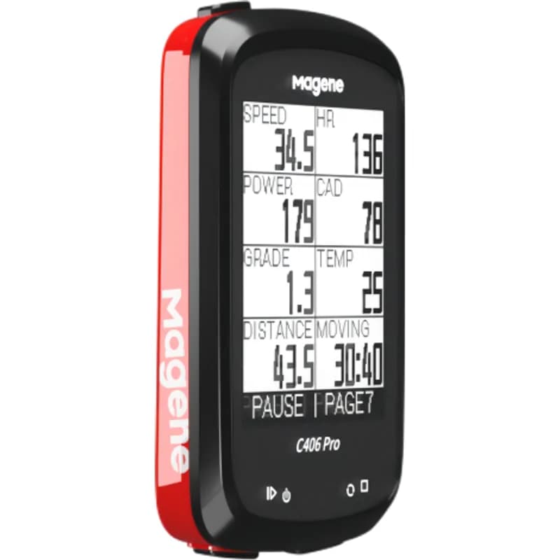 GPS CICLOCOMPUTADOR MAGENE C406 PRO VERMELHO OU PRETO